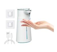 Giwnhvx Distributeur automatique de savon mural, machine intelligente pour lavage avec liquide, sans contact, 400 ml