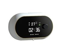 Giwnhvx Distributeur de Savon Automatique Mural Rechargeable avec Affichage LED, Distributeur de Savon Gel pour Cuisine, Salle de Bain, Blanc