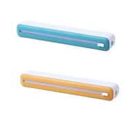 Giwnhvx Distributeur magnétique pour boîtier en plastique rechargeable avec couteau, cutter pour distributeur de feuille d'aluminium étain, outil distributeur pour emballage de film facile à