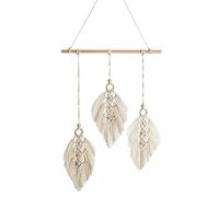 Giwnhvx DIY Fait Une Main macramé Suspendu Un Mur Chambre Maison Décoration Artisanale Ornement de Mariage ou avec LED