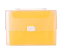 Giwnhvx Dossiers extensibles pour accordéon, sac à documents A4, 13 poches pour documents d'organisation pour bureau et matériel scolaire, jaune