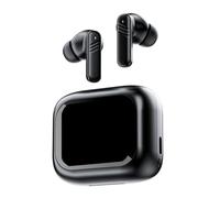 Giwnhvx Écouteurs Bluetooth V5.4 avec suppression du bruit, écran couleur tactile, haute qualité sonore, binaural ANC+ENC, écouteurs Bluetooth, A