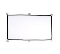 Giwnhvx Écran de Projecteur Portable 150 Pouces 16:9 Simple pour Projecteur Écran de Projection Doux Haute Densité pour Bureau À La Maison