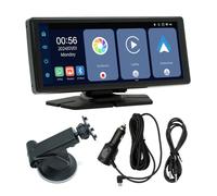 Giwnhvx Écran portable Bluetooth 8.1 pour la navigation GPS dans la voiture, lecteur MP5 Carplay sans fil, enregistreur de conduite, prise en charge de la 2K