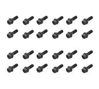 Giwnhvx Écrou pour goupille Boulon de roue Noir 24 pièces pour E30 E36 E46 E60 E90 36136781150