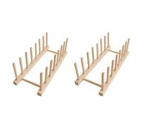 Giwnhvx Égouttoir à vaisselle de cuisine, organisateur plat, égouttoir à vaisselle, étagère pour livres en bois, présentoir, porte égouttoir à vaisselle B