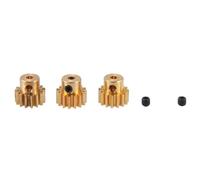 Giwnhvx Engrenage Moteur Pignon dans Arbre 3 Pièces 3,175 mm 32DP 48DP 64DP M0.8 pour 1/10 1/8 RC Car 3650 3660 Accessoires 15t