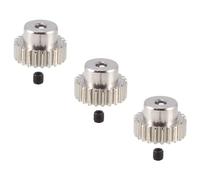 Giwnhvx Engrenage Moteur Pignon en Métal Arbre 3 Pièces 3,175 mm 32DP 48DP 64DP M0.6 M0.8 pour 1/10 1/8 RC Car 3650 3660 Accessoires 23t