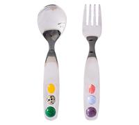 Giwnhvx Ensemble cuillères à dessert et fourchettes en acier inoxydable - Mini cuillère à café, fourchette à salade, bonbons, gâteau, salade, apéritif, cuillère à thé