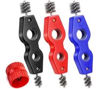 Giwnhvx Ensemble de 4 Nettoyeurs et Ébavureurs de Tuyaux en Cuivre - Outil 4 en 1 Brosse de Débourrage de Tuyaux en Plastique pour Tuyaux PVC, PPR, Cuivre, Laiton et Aluminium.