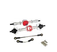 Giwnhvx Ensemble d'essieux de pont avant et arrière en métal pour MN D90 D91 D96 99S FJ45 1/12 RC Pièces de mise à niveau Argenté