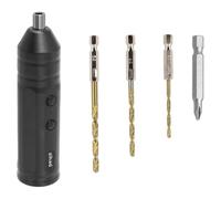 Giwnhvx Ensemble d'outils électriques pour perceuse Mini rechargeable USB C avec tournevis électrique