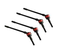 Giwnhvx Essieu avant en acier inoxydable 2 paires d'axe avant pièces RC pour Axial Scx10 Crawler Rc Car Red