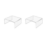 Giwnhvx Étagère de rangement en acrylique transparent en forme de U Étagère à chaussures en acrylique Diviseur d'affichage pour cosmétiques de table A
