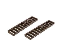Giwnhvx Étagère de Rangement Multifonctionnelle pour Ceintures, Cintre de Ceinture de Cravate, Ceinture de Penderie, Porte-Organisateur Rotatif, Cintre de Foulard, Fermeture à la Maison, 2 Pièces, C