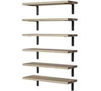 Giwnhvx Étagère flottante en bois pour décoration murale Marron clair 1 pièce