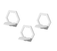 Giwnhvx Étagère murale à 6 côtés sans perforation pour chambre à coucher, balcon, chevet, décoration d'intérieur.
