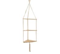 Giwnhvx Étagère murale avec décoration en bois Nappa, étagère murale en tissu, pour décoration de maison, chambre à coucher, salon, support pour gâteau C