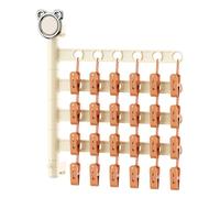 Giwnhvx Étendoir à linge multifonctionnel, chaussettes, sous-vêtements, rangement de linge, multi-clip, pour montage mural, artefact, balcon, support pliable A