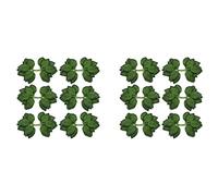 Giwnhvx Feuilles artificielles pour roses décoratives - 72 roses vertes en soie avec tiges flexibles réalistes