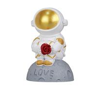 Giwnhvx Figurine D'Astronaute Nordique Sculpture en RéSine DéCoration de Miniatures Ornements de Bureau Figurine de Cosmonaute Cadeau pour Enfants A