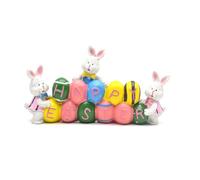 Giwnhvx Figurine de Lapins de Pâques en Résine, Pièce Maîtresse de Table pour Décoration de, Décoration de Fête de Pâques pour, Le Bureau