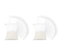 Giwnhvx Filtrants en pour Aquarium 30 PièCes, en Filtrante en Nylon avec Fermeture ÉClair (pour Le Particulaire), Boules Bio