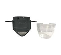 Giwnhvx Filtre à café goutte à goutte réutilisable avec support pour bureau, maison, voyage, camping - A