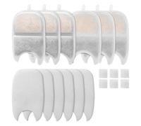 Giwnhvx Filtre de rechange pour fontaine à eau et éponge pour abreuvoir à chat 4 L