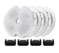 Giwnhvx Filtres à eau en forme de chats pour fontaine, filtre à charbon actif de 2 l avec éponges pré-filtrantes pour fontaine à eau pour animaux de compagnie