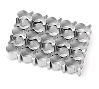Giwnhvx Fish Cracker Cutter, 25 cavités Fish Cookie Cutter en Acier Mini Moules En Forme de Poisson pour Pâte Anti-adhésive Biscuits