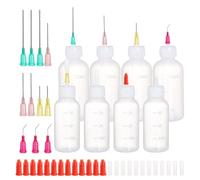 Giwnhvx Flacon de colle applicateur de précision 30 ml et 50 ml en plastique pour travaux manuels