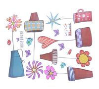 Giwnhvx Fleur pour papillons Decal Window Glass Décoration murale rouge 45 x 60 cm