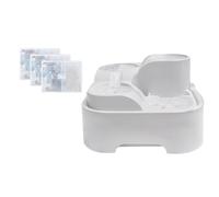 Giwnhvx Fontaine à eau pour chat, fontaine à eau pour plusieurs animaux de compagnie, gamelle d'eau ultra silencieuse pour chat de petite et moyenne taille
