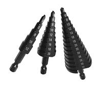 Giwnhvx Foret étagé 4-12/20-32 mm Nirtird enduit bois métal outil de perçage de trou métal foret étagé foret conique