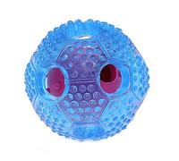 Giwnhvx Formation de Chien de Baseball en Caoutchouc Jouet a Macher pour Animaux de Compagnie Jouet a Macher a Boule Alimentaire, 2,8 Pouces, Bleu
