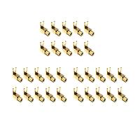 Giwnhvx Fourche à angle droit et prise 1 avec fiche 4 mm pour haut-parleurs, alimentation et amplificateur (lot de 30)