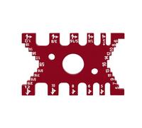 Giwnhvx Gabarit à queue d'aronde - Jauge d'écarts de tenon pour le travail du bois, carte de mesure en alliage d'aluminium, jauge de profondeur pour coupe-tenon, fraise à défoncer facile à installer B