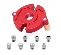 Giwnhvx Gabarit de trou vertical avec bague de 3 à 10 mm pour le travail du bois rapide épissure du bois guide localisateur traceur auto-centrant