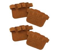 Giwnhvx Gants d'haltérophilie pour protéger la paume des mains des hommes et des femmes Fitness Haltérophilie Pull Up Gants Marron