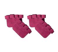 Giwnhvx Gants d'haltérophilie pour protéger la paume des mains des hommes et des femmes Gants de fitness Haltérophilie Pull-Up Gants Rouge