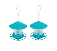 Giwnhvx Gazebo de Jardin Suspendu Mangeoire à Oiseaux Sauvages Conteneur Extérieur Alimentation pour Oiseaux de Compagnie Type de Maison Mangeoire à Oiseaux Vert