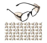 Giwnhvx Glissière latérale pour lunettes de vue de prescription Slipon SideShields Side Guards Noir transparent