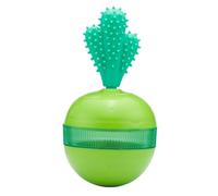 Giwnhvx Gobelet Fuite Nourriture Balle Fuite Nourriture Cactus Jouet Fuite Distributeur de Nourriture Puzzle Meulage Jouet Animal Attirer Chien Vert
