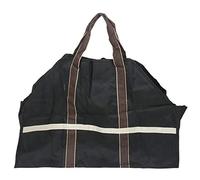 Giwnhvx Grand sac de transport de bûches pour le camping, le bois de chauffage, sac de rangement noir