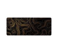 Giwnhvx Grand tapis de souris Topographique Contour étendu Grand tapis de souris d'ordinateur Tapis de souris avec 2 mm Antidérapant 30 x 80 cm B Haute Guality