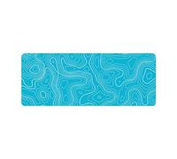 Giwnhvx Grand tapis de souris Topographique contour étendu pour clavier d'ordinateur Tapis de souris avec 2 mm antidérapant 30 x 80 cm C facile à utiliser