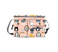 Giwnhvx Grande Capacité Poussette Organisateur Sac Sac une Langer Crochet Landau Soins Infirmiers Stockage Landau Sac-Rose Clair Jaune