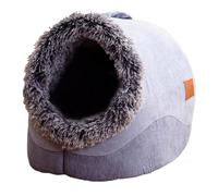 Giwnhvx Grottes pour D'Intérieur en Peluche et Chaude, pour Chat, Design Semi-Fermé, Cachette Confortable pour Chat, pour Chien pour Un B