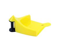 Giwnhvx Guide de tuyau de voiture, rouleau de tuyau de pneu pour lavage de voiture, guide de tuyau de pneu empêchant la pression du tuyau de lavage coincé sous les pneus Jaune